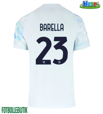 Inter Milan Nicolo Barella #23 Bortatröja 2025-26 Kortärmad